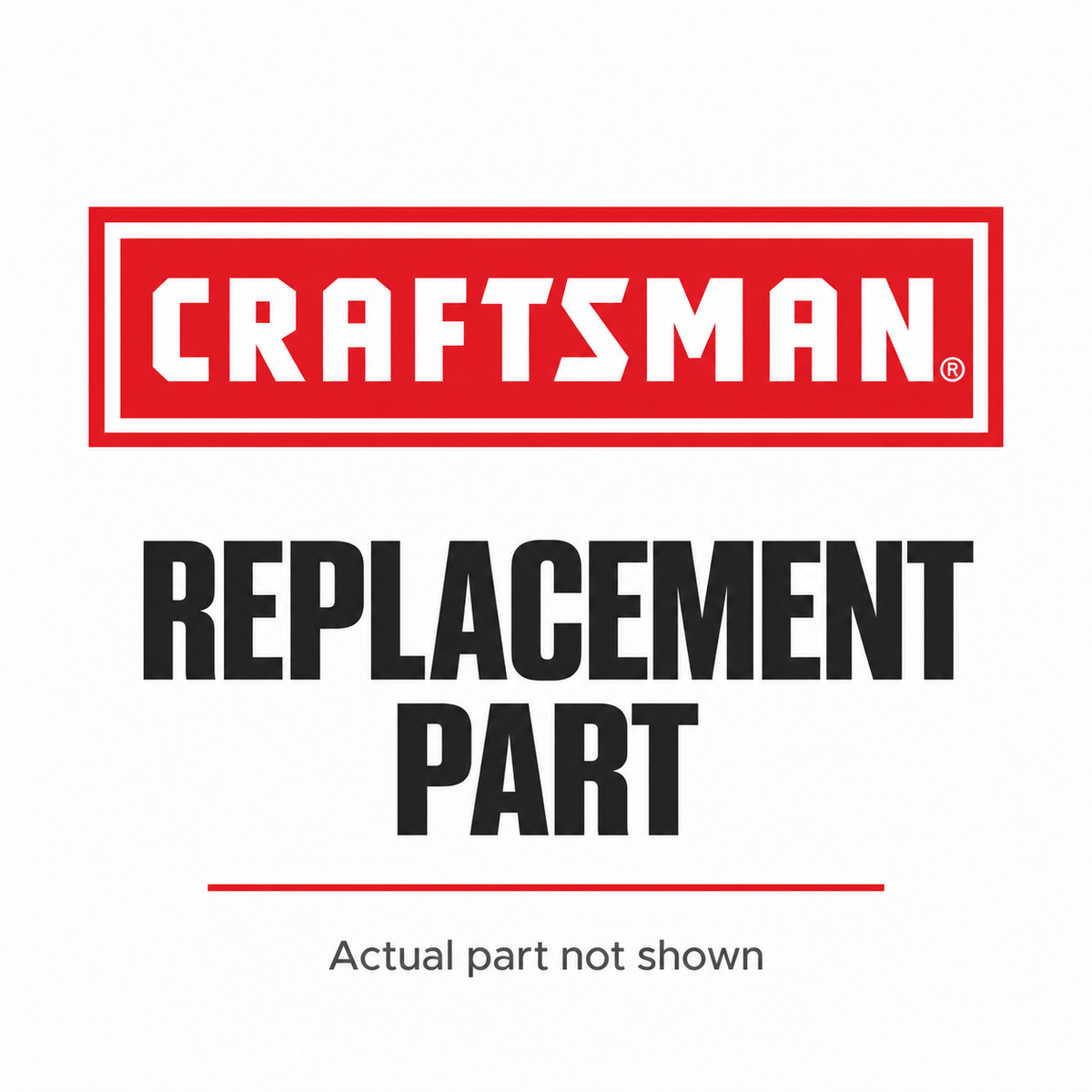 Craftsman replacement-part placeholder; actual part not shown