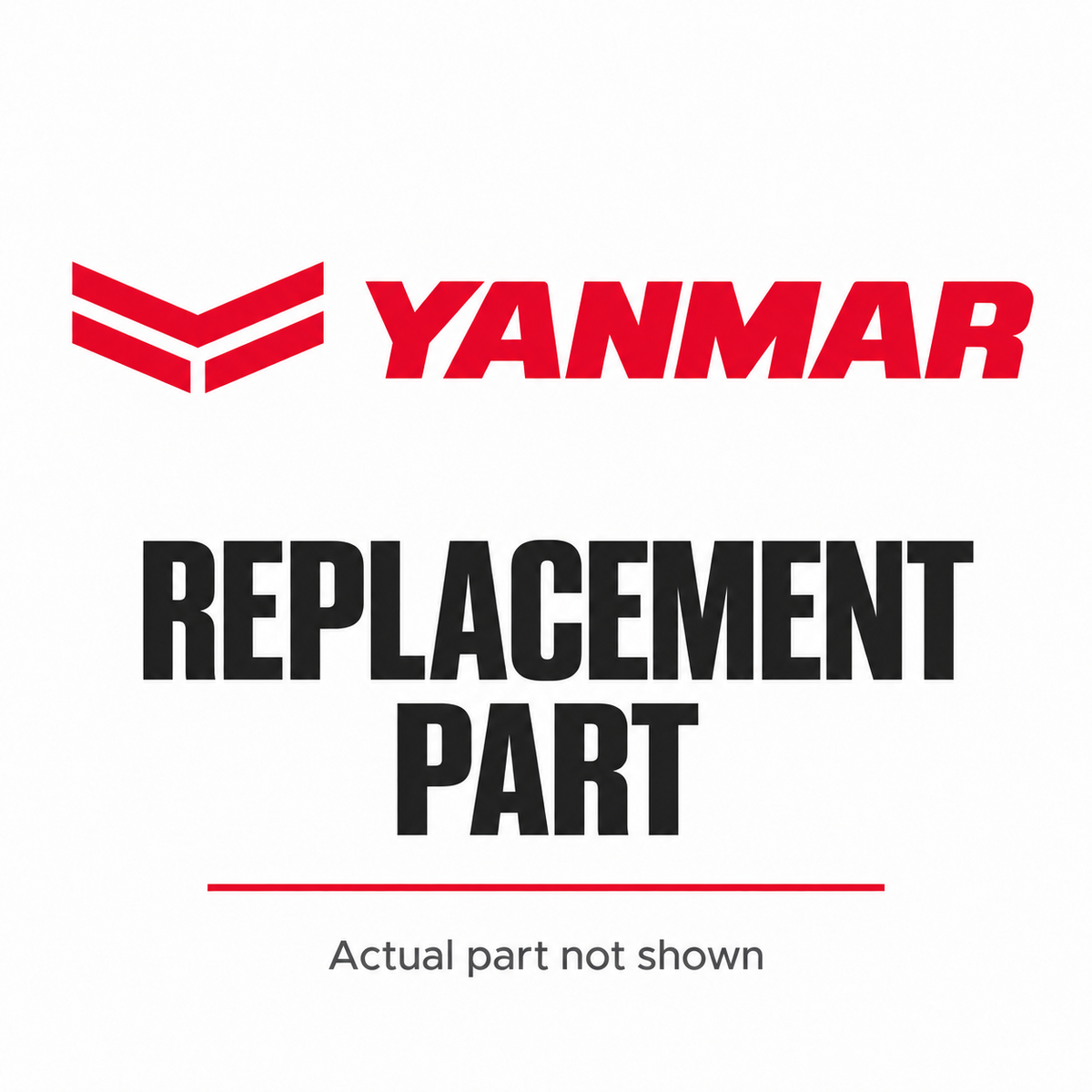 Yanmar replacement-part placeholder; actual part not shown